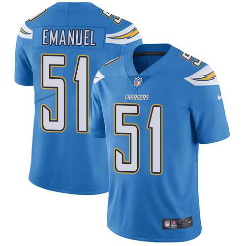Nike San Diego Chargers #51 Kyle Emanuel Electric Blue Alternate NFL Vapor Untouchable Limited Jersey,We sell and wholesale Nike San Diego Chargers #51 Kyle Emanuel Electric Blue Alternate NFL Vapor Untouchable Limited Jersey on line form chian!